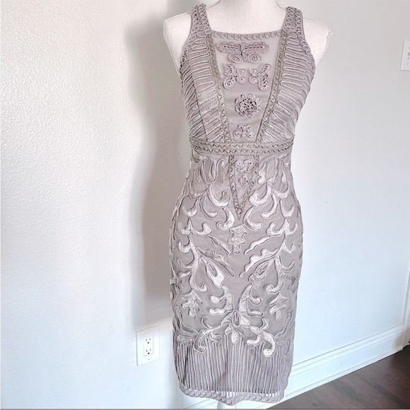 Sue Wong Nocturne Beaded and Embroidered Cocktail Dress - Picture 1 of 10